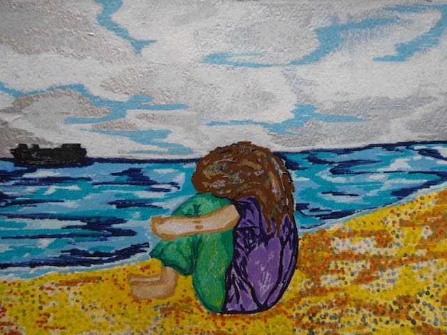 'Thinking on the Beach', 2020